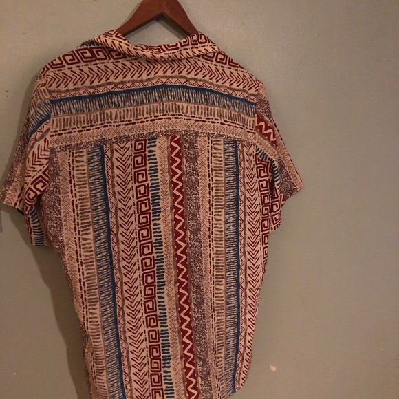 Vintage Funky Tribal Animal Print Blouse - Picture 4 of 4